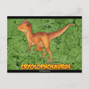 Postal Grupo do cartão do Cryolophosaurus