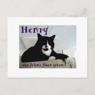 Postal Henry, o Cartão de Posto de Artista de Fibra Felin