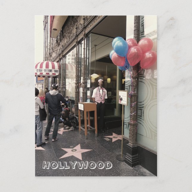 Postal Hollywood Blvd. Cartão Postal! (Frente)