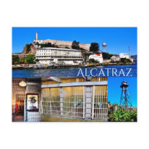 ILHA ALCATRAZ SÃO FRANCISCO CALIFÓRNIA CARTÃO POST