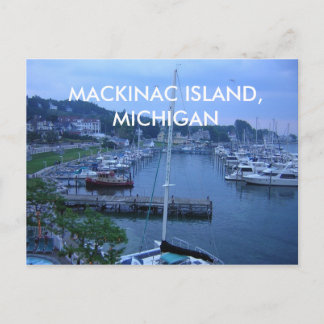 POSTAL ILHA MACKINAC, CARTÃO DE POSTO MICHIGAN
