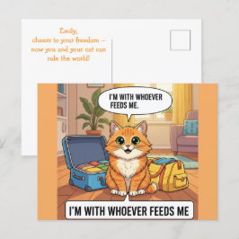 Postal Im Com Quem Me Temia O Divórcio De Cartão De Gato