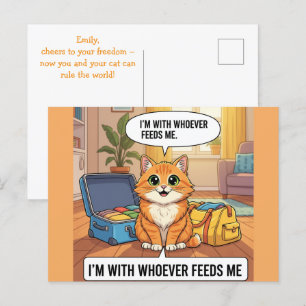 Postal Im Com Quem Me Temia O Divórcio De Cartão De Gato