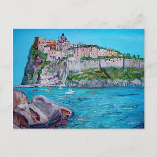 Postal Ísquios, Italia - cartão (Frente)