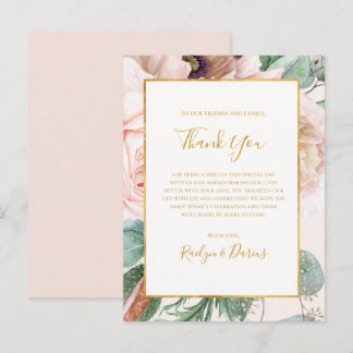 Postal Jardim Floral | Cartão De Recepção De Pastel Obrig