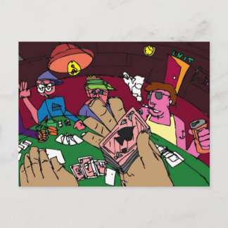 Postal Jogo de Cartão