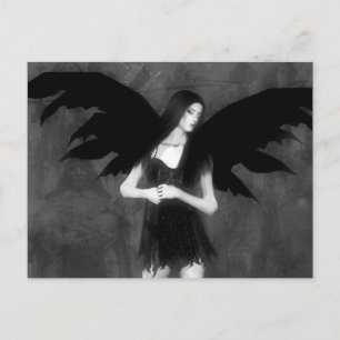 Postal Julgamento Do Cartão De Arte Da Fantasia Gótica Pe