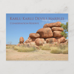 Postal Karlu Karlu Devils Marbles Austrália Cartão post