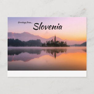Postal Lago Bled - Cartão de Posto Eslovênia