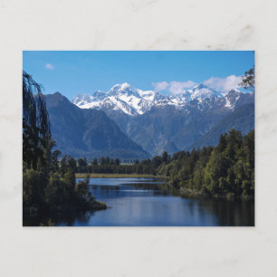 Postal Lake Matheson & Mt Cook, Nova Zelândia - Cartão po