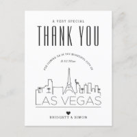 Las Vegas Wedding | Obrigados para o Vindo! Cartão