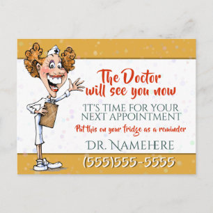Postal Lembrete Médico de Cartão Personalizável