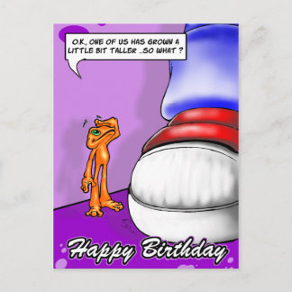 Postal Lil Illow Orange - Cartão de Aniversário Feliz