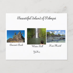 POSTAL LINDA ILHA DO CARTÃO DE POSTO POHNPEI