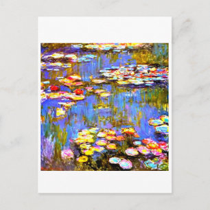 Postal Lírios de Claude Monet - Cartão de Posta artíst