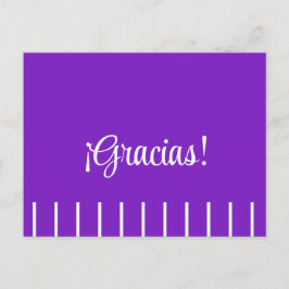 Postal Listras em Cartão de Agradecimento Espanhol