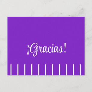 Postal Listras no Cartão de Agradecimento Espanhol