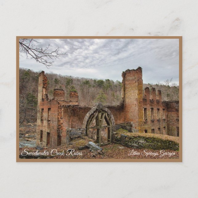 Postal Lithia Primavera Sweet water Georgia EUA Cartão po (Frente)