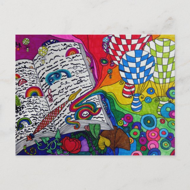 Postal Livro do cartão da vida (Frente)