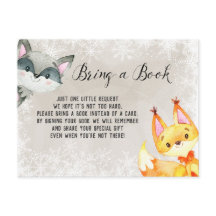 Livros de Woodland Animal de inverno para Cartão d