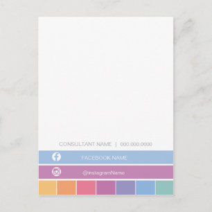 Postal LuLaRoe Obrigado / Cartão de instruções de assistê