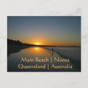 Postal Main Beach, Noosa, Queensland, Austrália, cartão