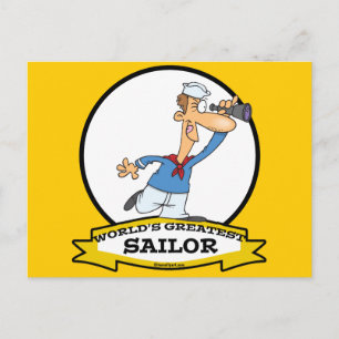 POSTAL MAIOR CARTÃO DE HOMENS MARINHEIROS DO MUNDO