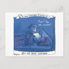 Postal Mamã, está você acordado? Cartão