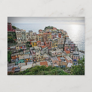 Postal Manarola - o Cinque Terre - cartão de Italia