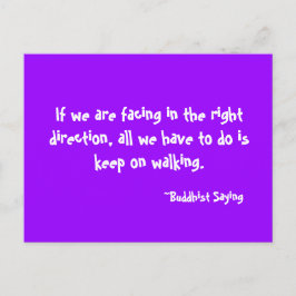 Postal Mantenha no cartão de passeio