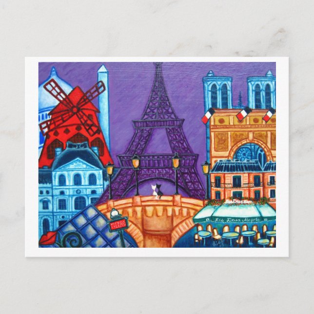 Postal Maravilhas do Cartão de Posto de Paris (Frente)