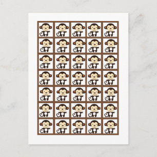 Postal Marcadores de Cartão de Bingo Jungle Play