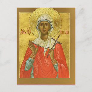 Postal Mártir Sta. Tatiana de Roma Ícone Ortodoxo Cartão 