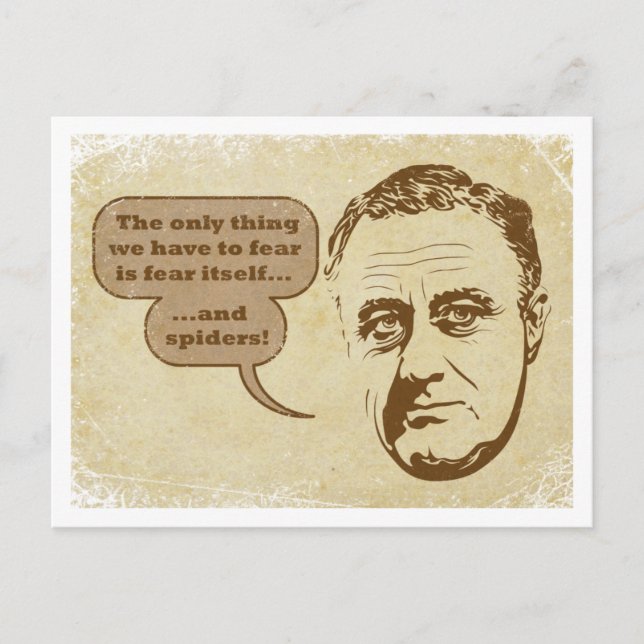 Postal Medo & cartão das aranhas (Frente)