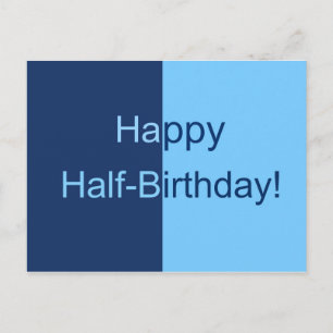 Postal Meio Cartão de Aniversário