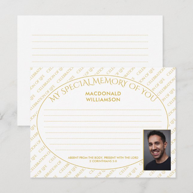 Postal MEMÓRIA ESPECIAL DE COMPARTILHAMENTO DA SUA Cartão (Frente/Verso)