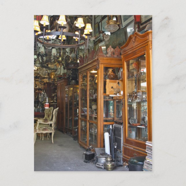 Postal Mercado antigo do cartão de Posto da Grécia de Ate (Frente)