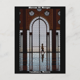 Postal Mesquita de Hassan II cartão de Casablanca,