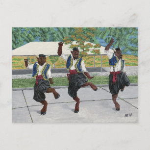 Postal Minotauros Gregos Dançando Arte Fantasia Cartão Po