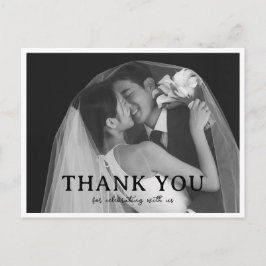 Postal Modelo de Cartão de Agradecimento de Casamento Min