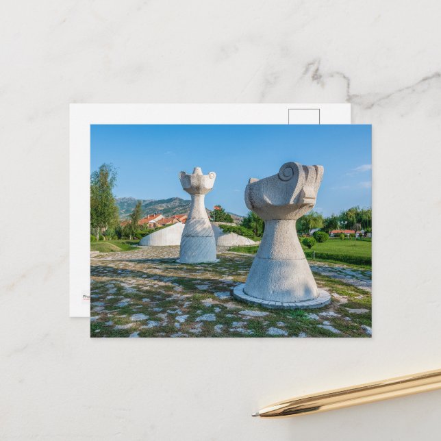 Postal Monte dos Invencíveis, Prilep, Macedônia Cartão Po (Frente/Verso In Situ)