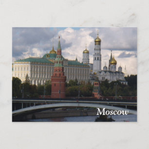 Postal Moscou, Rússia; Cartão de Posto do Kremlin
