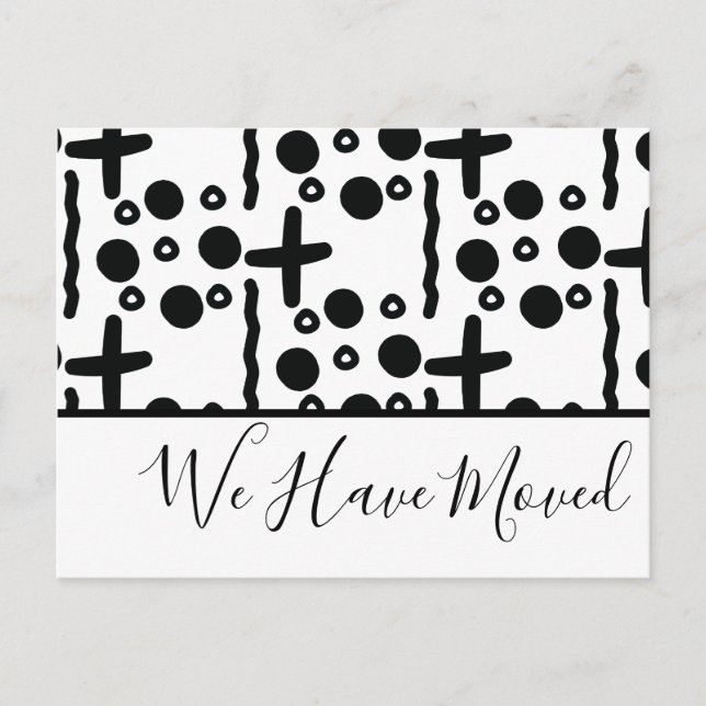 Postal Movimentámos Cartão de Posto Tribal Abstrato Minam (Frente)