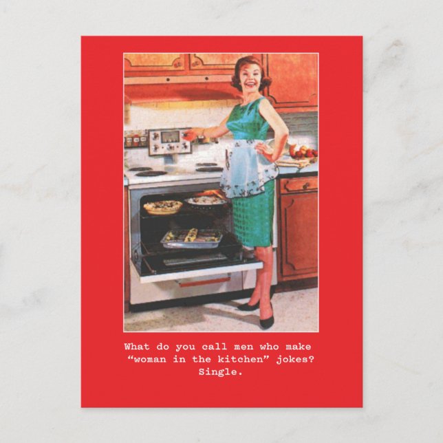 Postal Mulheres "só por diversão" - Cartão de Piada (Frente)