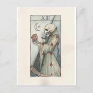 Postal murfia dominical do cartão tarot da morte