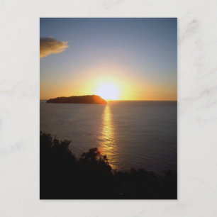 Postal Nascer do sol do oceano dos cartão de Nova