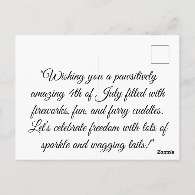 Postal Nascido para Brilhar – Cartão Plano Fofo de 4 de J (Verso)