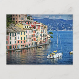 Postal Navigação Portofino e o cartão italiano de Riviera