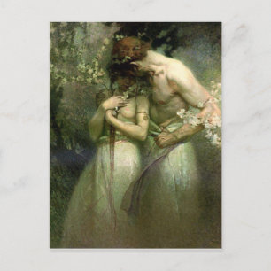 Postal Noite do primavera - cartão