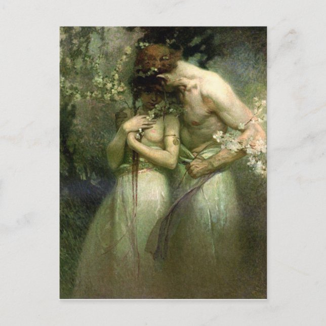 Postal Noite do primavera - cartão (Frente)